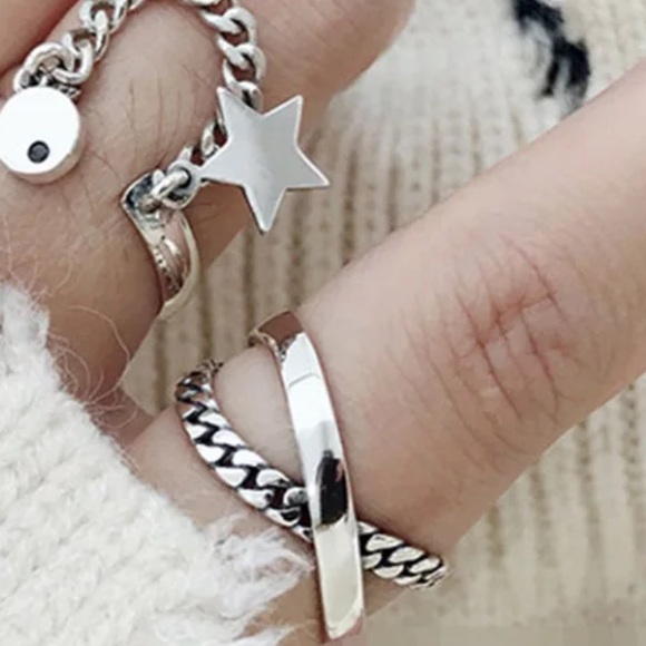 ⚡️Insta ring cross ring sterling silver ring - Picture 5 of 6